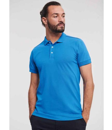 Russell Stretch Polo Shirt - Azure - 3XL